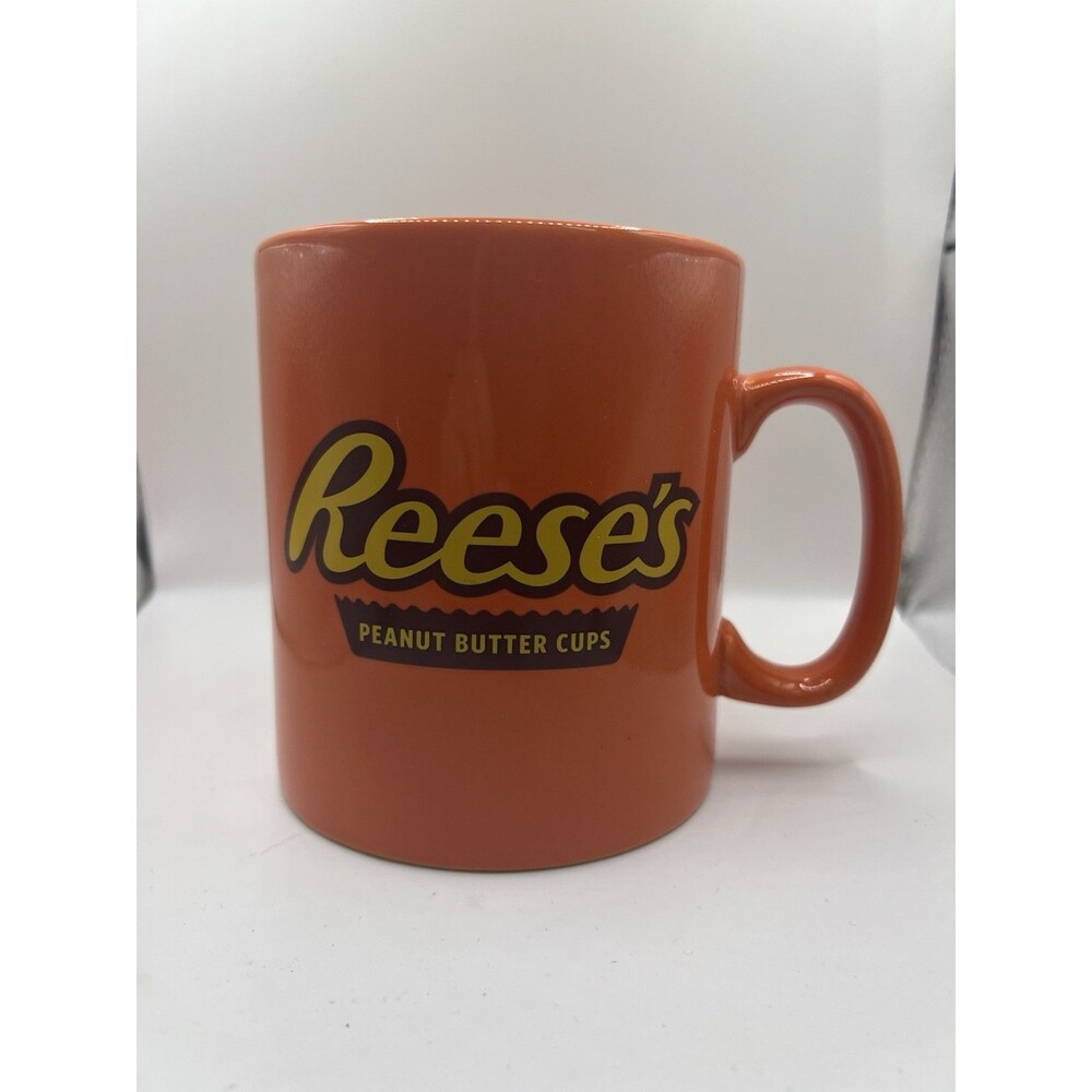 Reese’s Peanut Butter Cup Large Coffee Mug Orange Dishwasher Safe